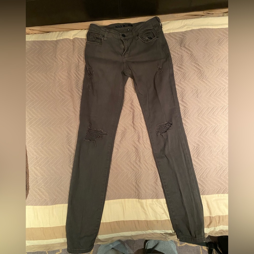 STS blue olive ripped skinny jeans